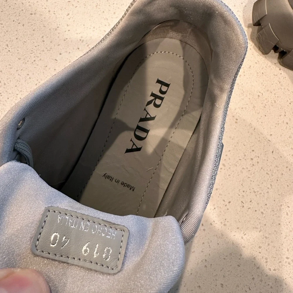 Prada Cloudbust Chunky Sneakers -Silver - Picture 7 of 12